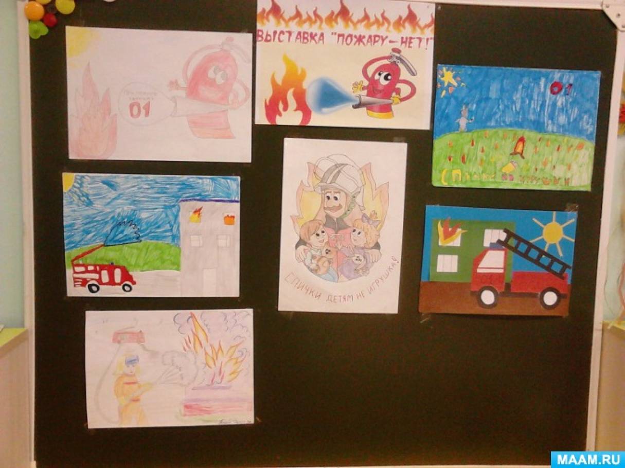 Фотозвіт «Виставка« Пожежі - немає »   Допитливість наших дітей до ігор з вогнем і сірників часто призводять до пожежі