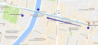 Другий маршрут від станції метро Маяковська (1) проведе вас через той самий Анічков місток (3), назва якого і дало ім'я палацу (2)