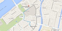 Якщо ви вийшли на станції метро «Адміралтейська», поверніть наліво, потім направо, пройдіть по Невському проспекту в бік Адміралтейства, праворуч побачите простору Двірцеву площу - ви на місці
