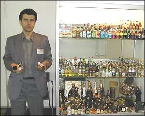 Колекція пляшечок збирається давно - з вересня 2000 року, але на виставці колекціонерів Ігор бере участь вперше