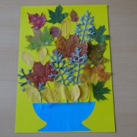 Дитячий майстер-клас «Букет з осіннього листя»