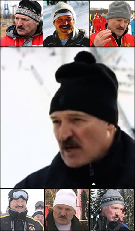 Президент Білорусі любить не тільки хокей, але і лижі - і бігові, і гірські, тому зимових шапок, що захищають вуха від морозу і вітру, у нього вдосталь